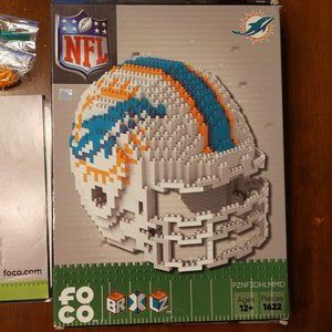 FOCO BRXLZ NFL Team Helmet Miami Dolphins 3D puzzle